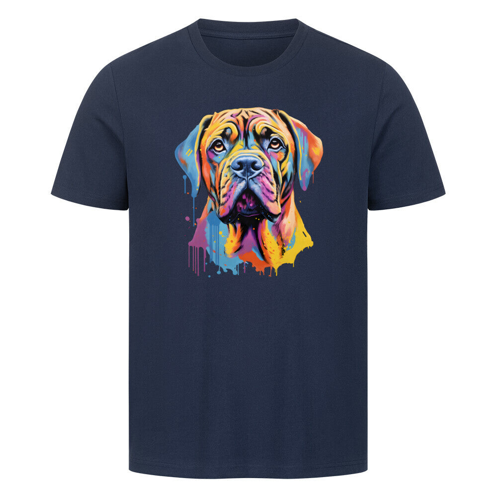Premium T-Shirt "English Mastiff Paint" French Navy – hunde-shirt.de
