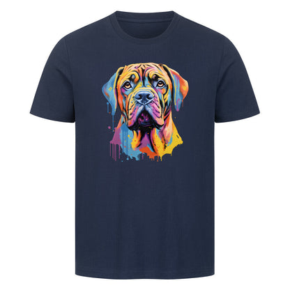 Premium T-Shirt "English Mastiff Paint" French Navy – hunde-shirt.de