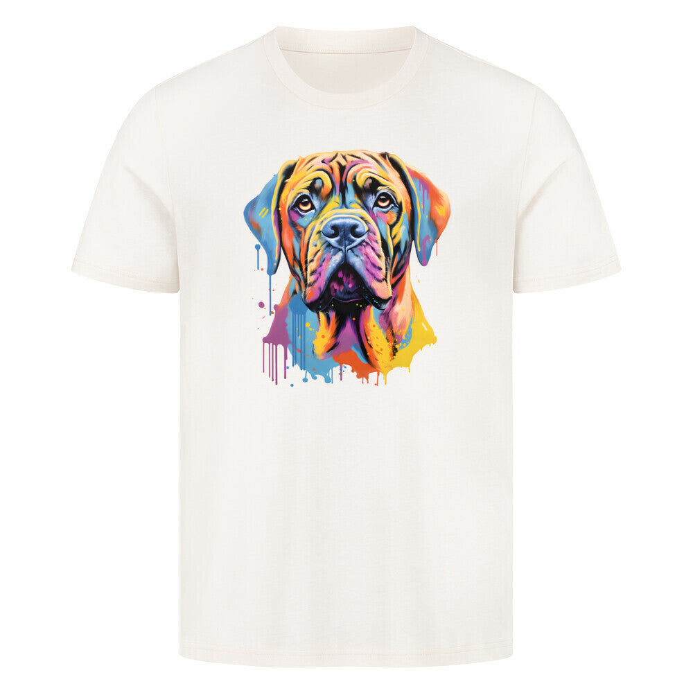 Premium T-Shirt "English Mastiff Paint" Natural Raw – hunde-shirt.de