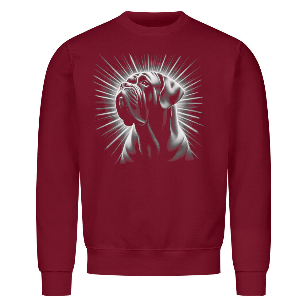 Premium Sweatshirt "English Mastiff - Shine" Burgunder – hunde-shirt.de