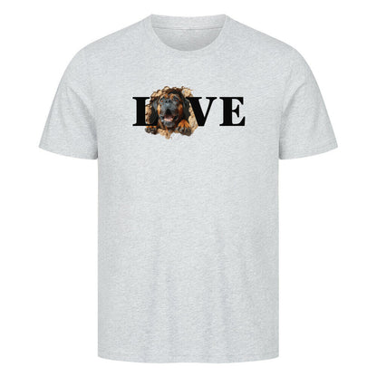 Premium T-Shirt "Bullmastiff - LOVE" Heather Grey – hunde-shirt.de