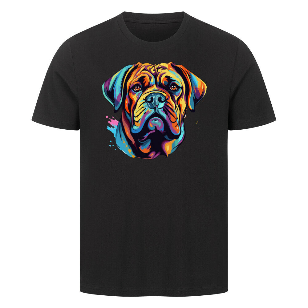 Premium T-Shirt "Bullmastiff - Paint" Schwarz – hunde-shirt.de