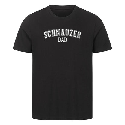 Premium T-Shirt "Schnauzer - DAD" Schwarz – hunde-shirt.de