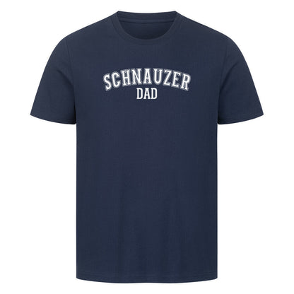 Premium T-Shirt "Schnauzer - DAD" French Navy – hunde-shirt.de