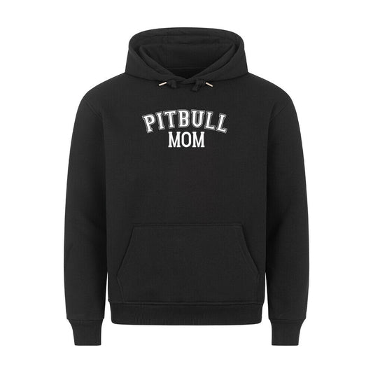 Premium Hoodie "Pitbull - MOM" Schwarz – hunde-shirt.de