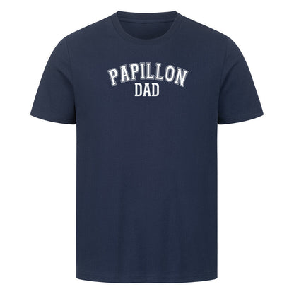 Premium T-Shirt "Papillon - DAD" French Navy – hunde-shirt.de