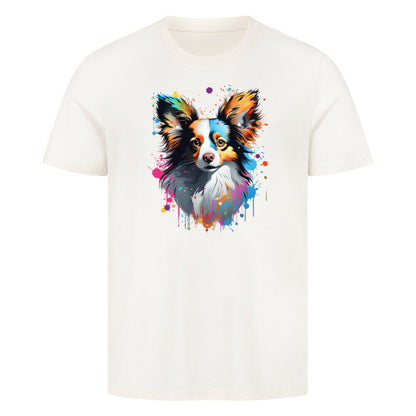 Premium T-Shirt "Papillon - Paint" Natural Raw – hunde-shirt.de