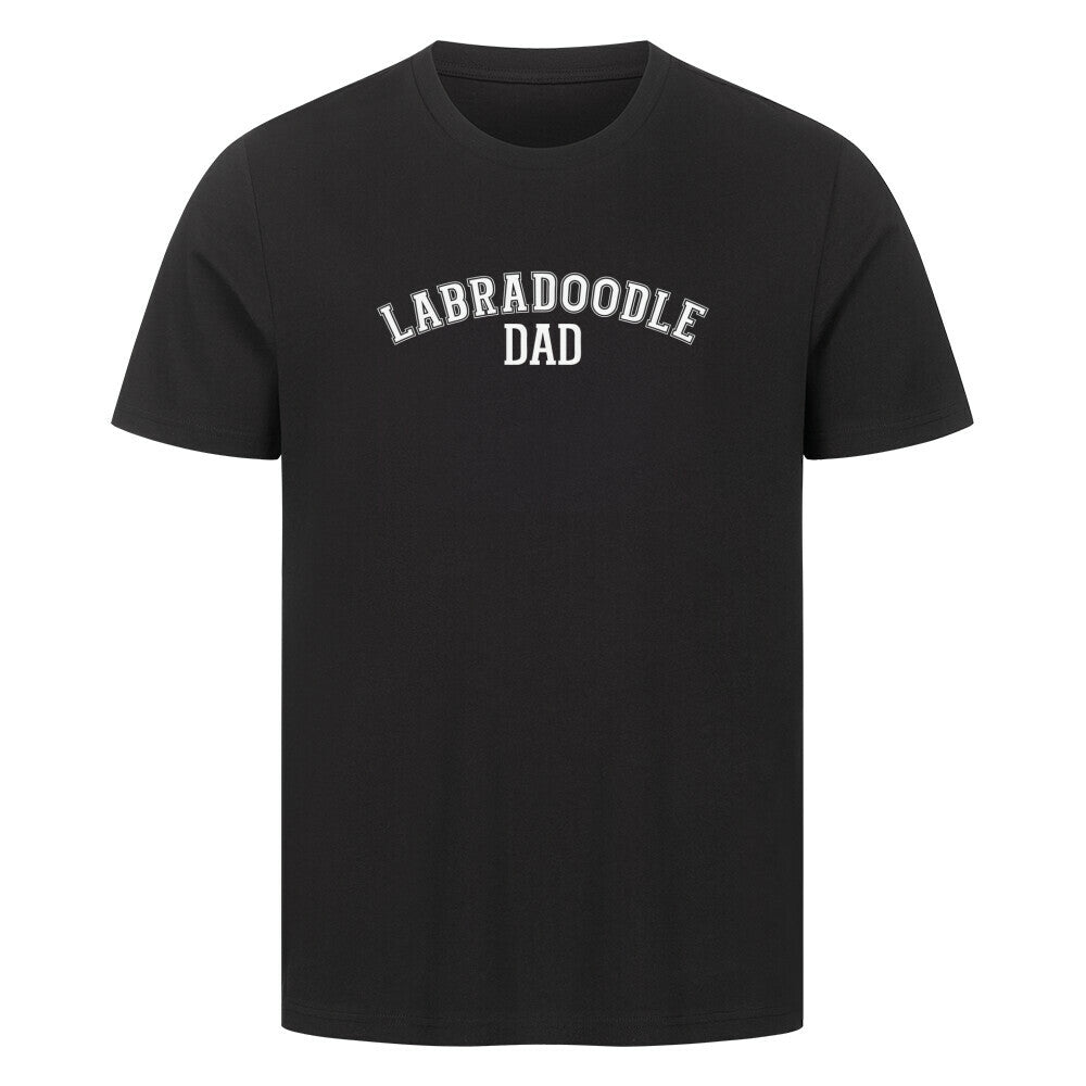 Premium T-Shirt "Labradoodle - DAD" Schwarz – hunde-shirt.de
