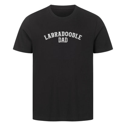 Premium T-Shirt "Labradoodle - DAD" Schwarz – hunde-shirt.de