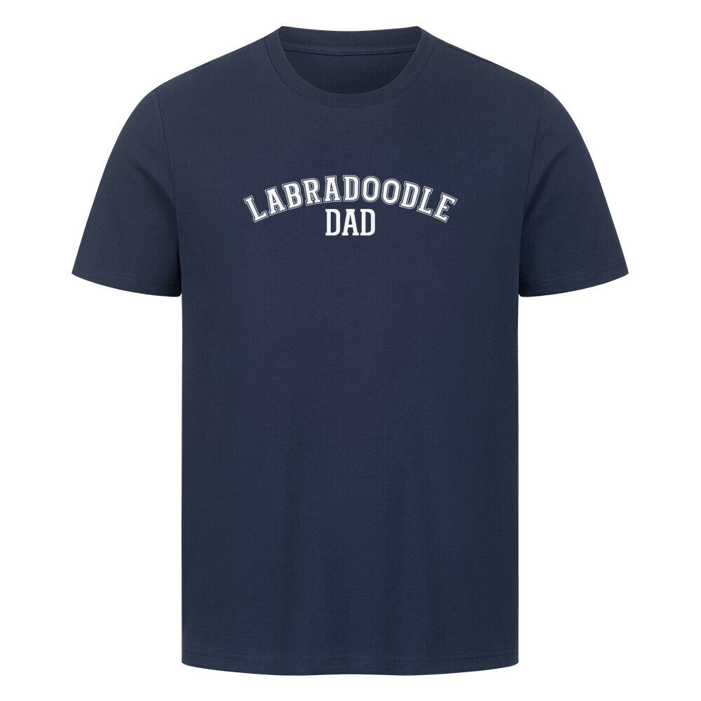 Premium T-Shirt "Labradoodle - DAD" French Navy – hunde-shirt.de
