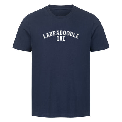 Premium T-Shirt "Labradoodle - DAD" French Navy – hunde-shirt.de