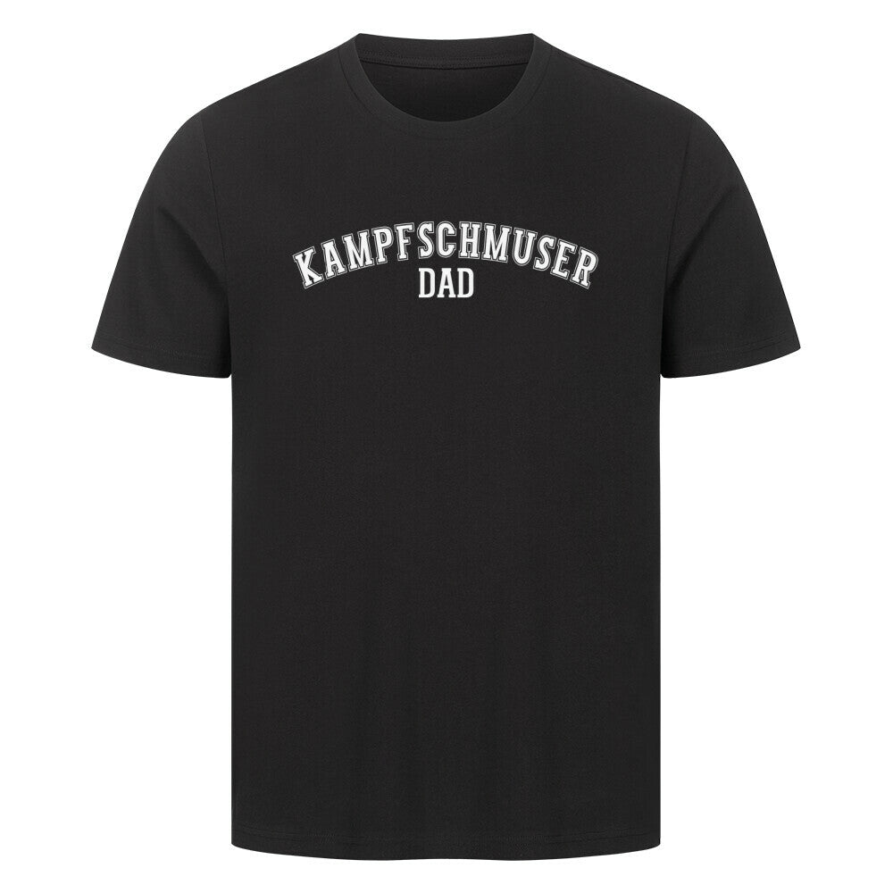 Premium T-Shirt "Kampfschmuser - DAD" Schwarz – hunde-shirt.de