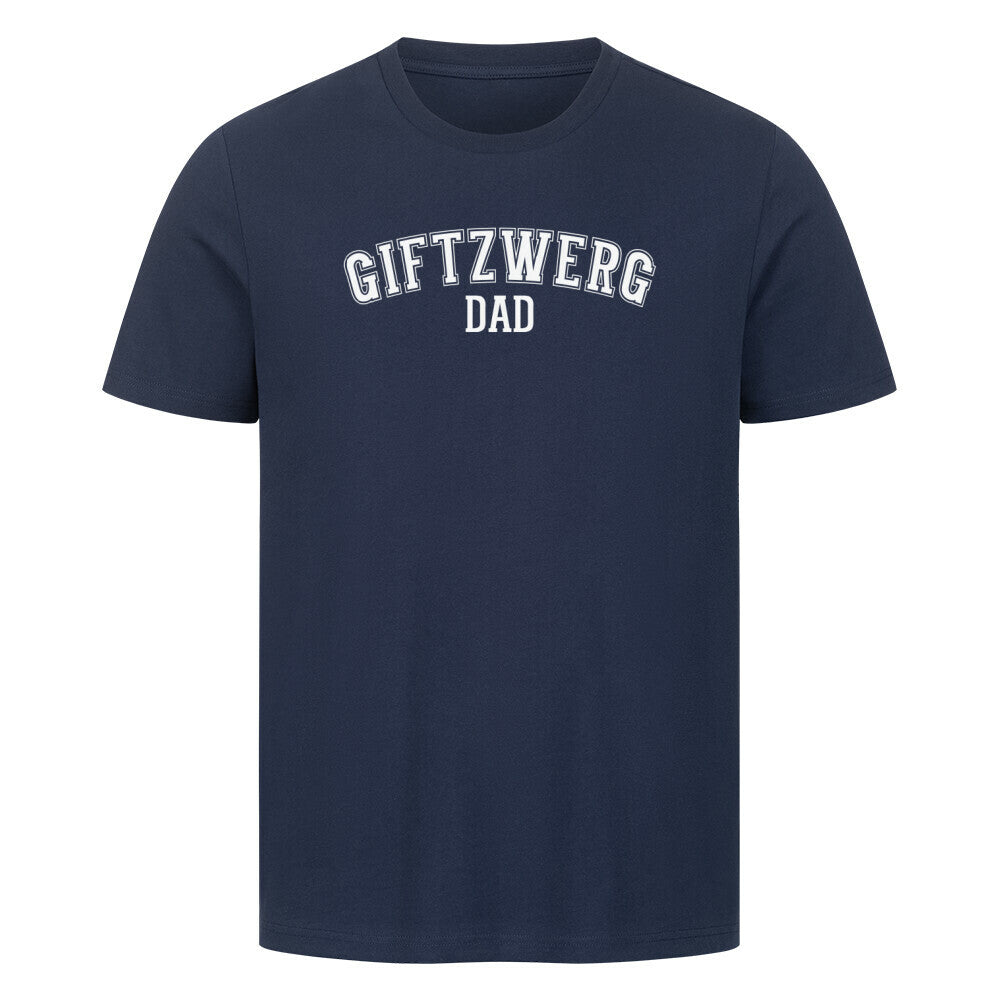 Premium T-Shirt "Giftzwerg - DAD" French Navy – hunde-shirt.de
