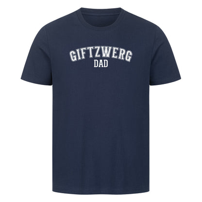 Premium T-Shirt "Giftzwerg - DAD" French Navy – hunde-shirt.de