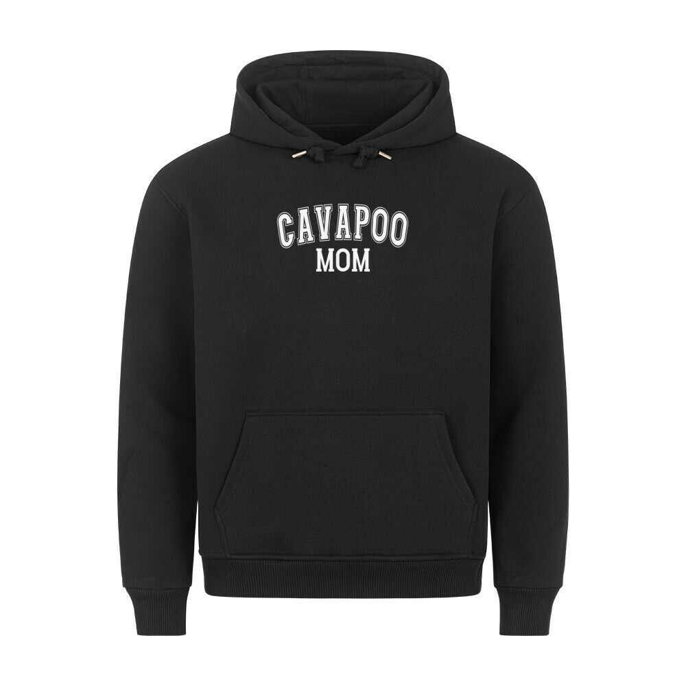 Premium Hoodie "Cavapoo - MOM" Schwarz – hunde-shirt.de