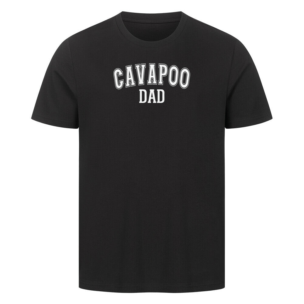 Premium T-Shirt "Cavapoo - DAD" Schwarz – hunde-shirt.de