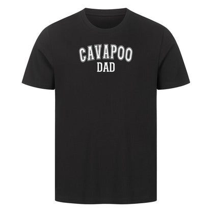 Premium T-Shirt "Cavapoo - DAD" Schwarz – hunde-shirt.de
