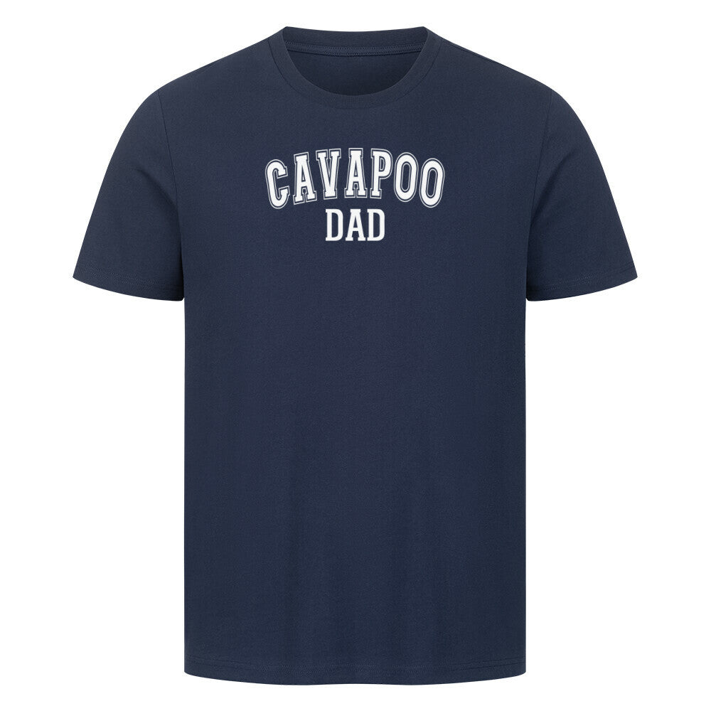 Premium T-Shirt "Cavapoo - DAD" French Navy – hunde-shirt.de