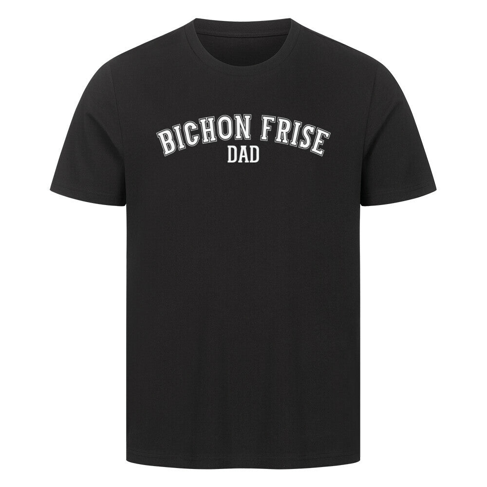 Premium T-Shirt "Bichon - DAD" Schwarz – hunde-shirt.de