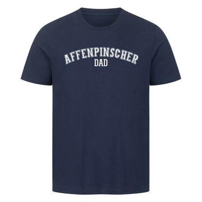 Premium T-Shirt "Affenpinscher - DAD" French Navy – hunde-shirt.de