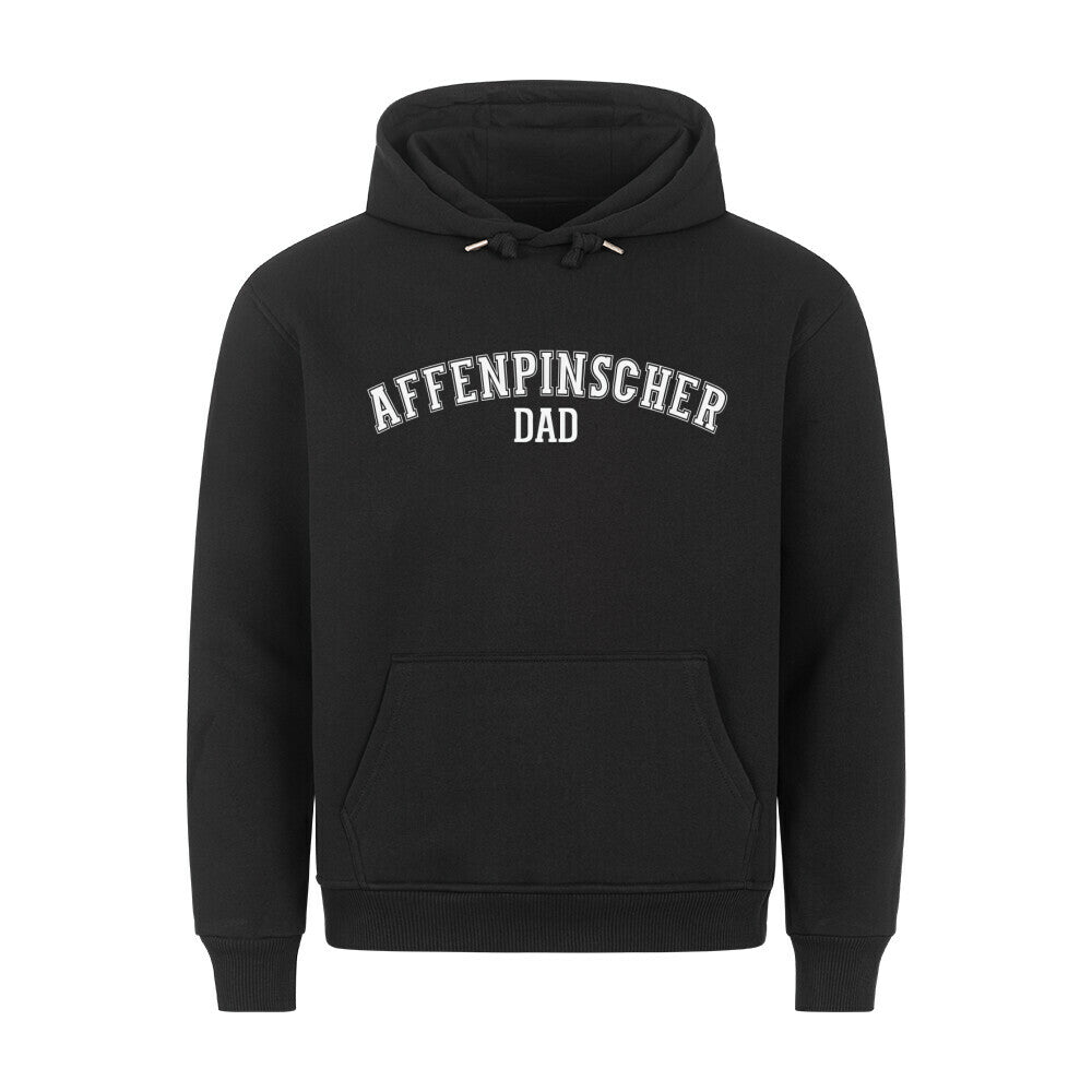 Premium Hoodie "Affenpinscher - DAD" Schwarz – hunde-shirt.de