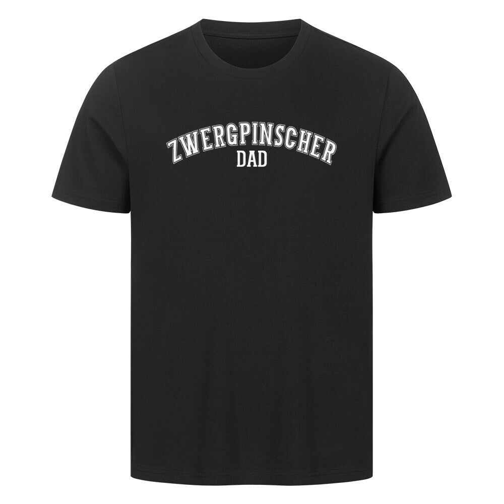 Premium T-Shirt "Zwergpinscher - DAD" Schwarz – hunde-shirt.de
