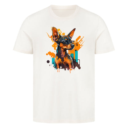 Premium T-Shirt "Zwergpinscher - Art" Natural Raw – hunde-shirt.de