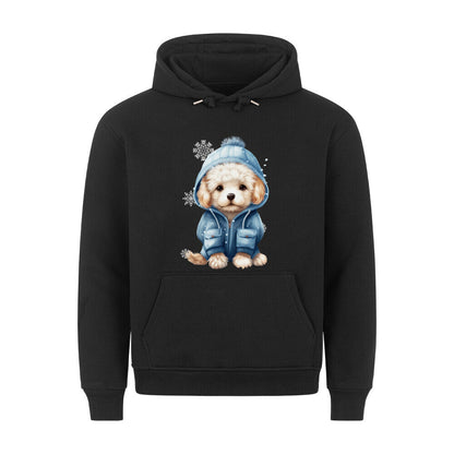 Premium Hoodie "Toypudel - Winter" Schwarz – hunde-shirt.de