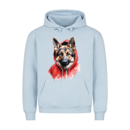 Premium Hoodie "Deutscher Schäferhund - Hooded" Babyblau – hunde-shirt.de