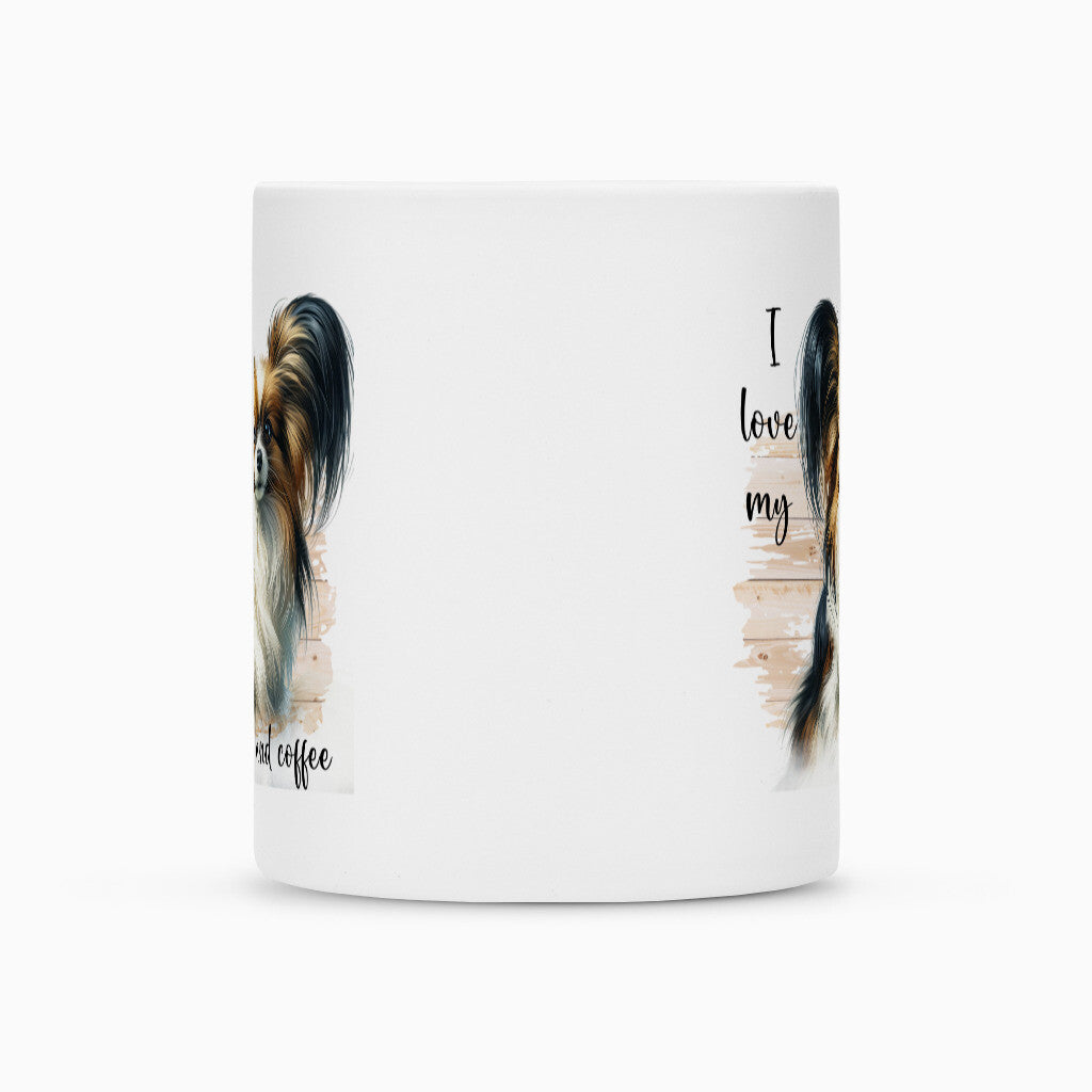 Tasse "Papillon - I love..." – hunde-shirt.de