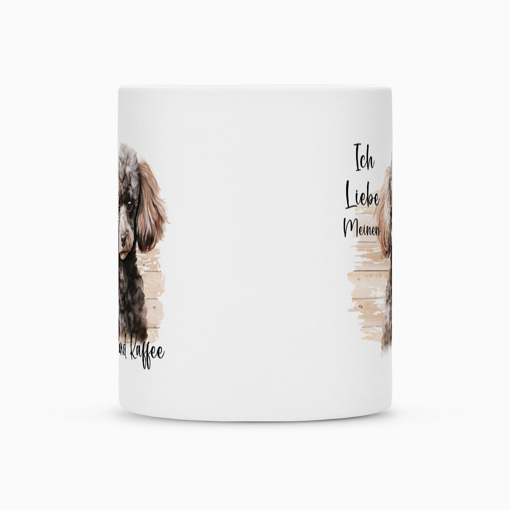 Tasse "Pudel ( grau ) - Ich liebe..." – hunde-shirt.de