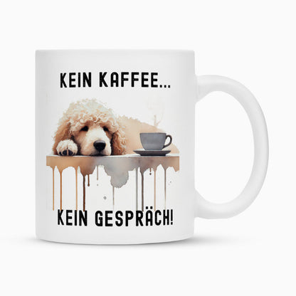 Tasse "Pudel - Kein Kaffee..." Weiß – hunde-shirt.de