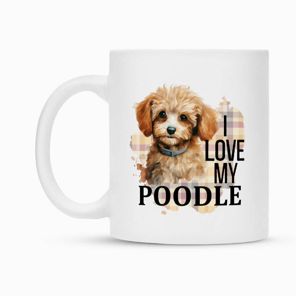 Tasse "Pudel ( englisch ) - I love..." – hunde-shirt.de