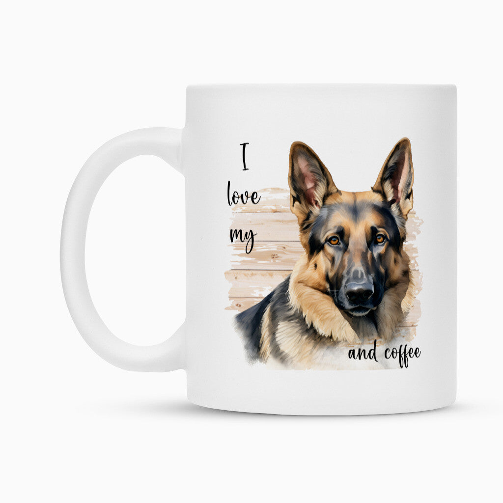 Tasse "Schäferhund ( englisch ) - I love..." – hunde-shirt.de