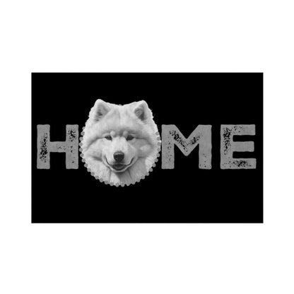 Fußmatte "Samoyed - HOME-Edition" Weiß – hunde-shirt.de
