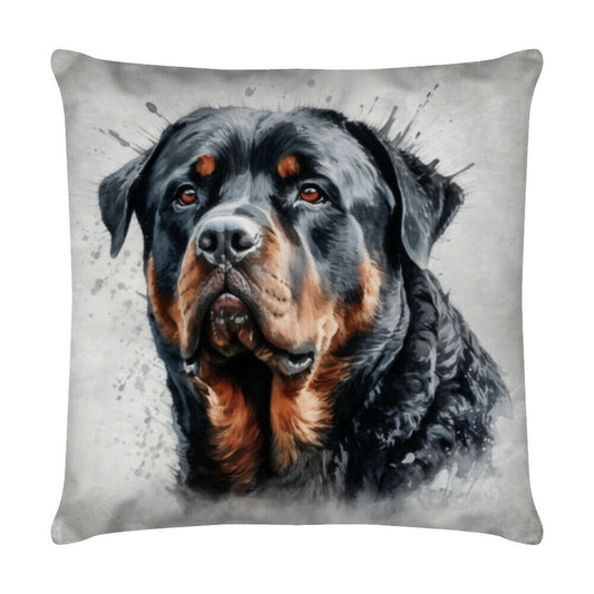 Kissen "Rottweiler - Big Boy" Weiß – hunde-shirt.de