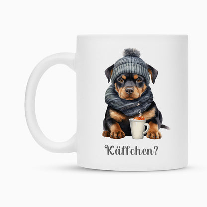 Tasse "Rottweiler - Käffchen?" – hunde-shirt.de