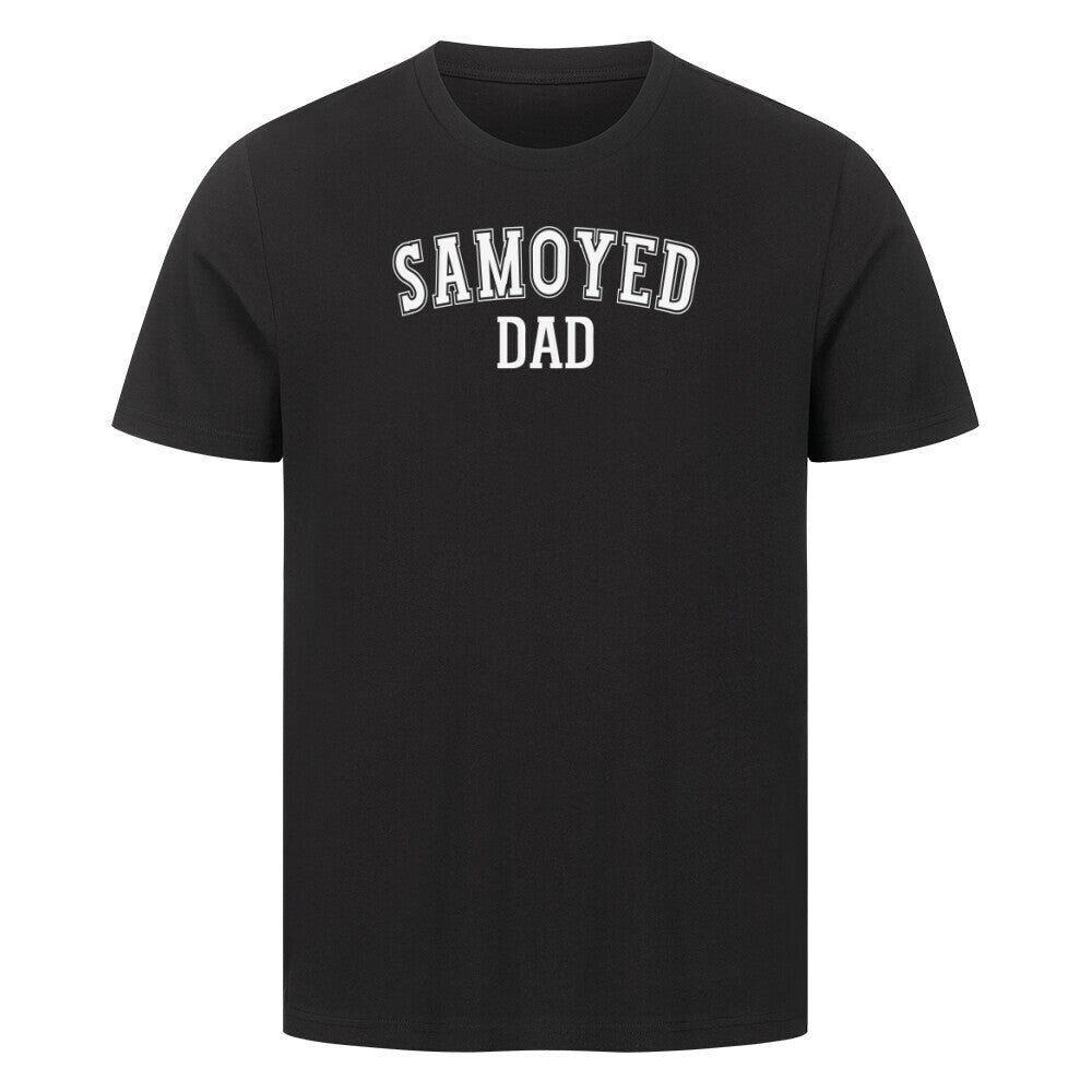 Premium T-Shirt "Samoyed - DAD" Schwarz – hunde-shirt.de
