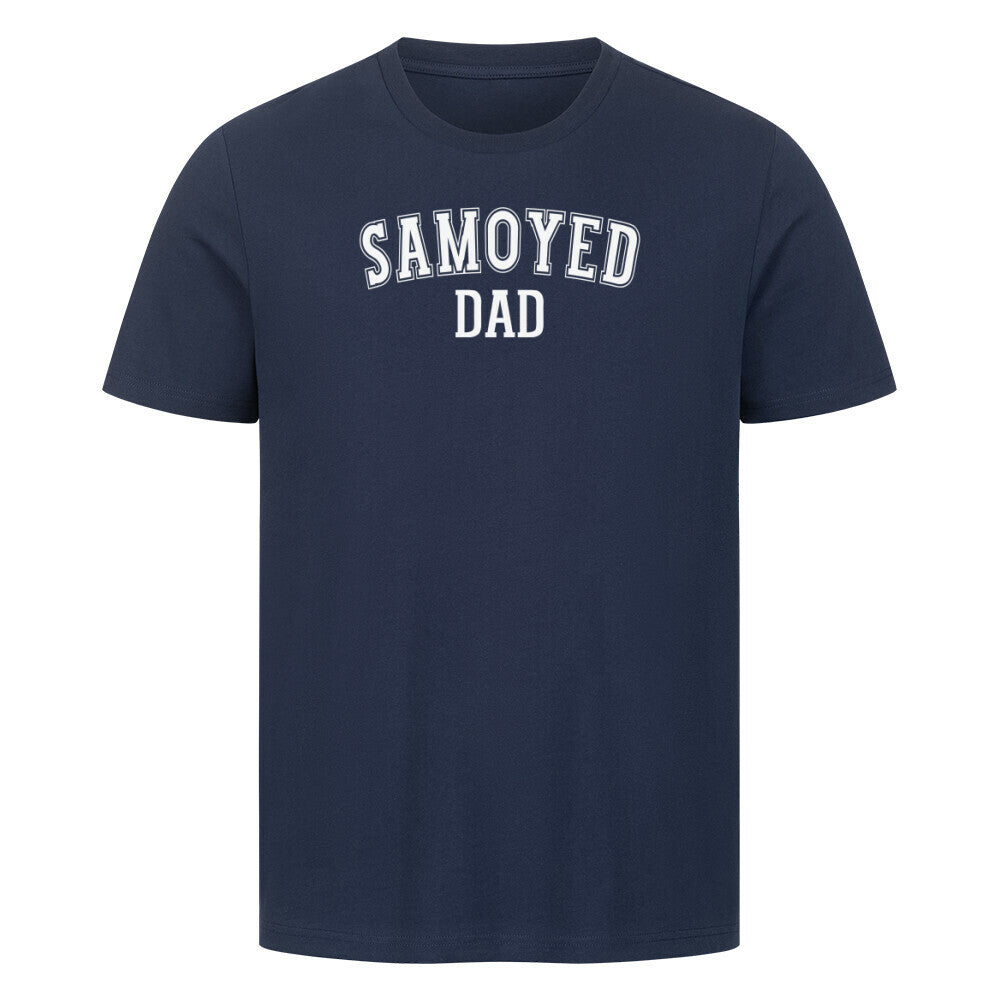 Premium T-Shirt "Samoyed - DAD" French Navy – hunde-shirt.de