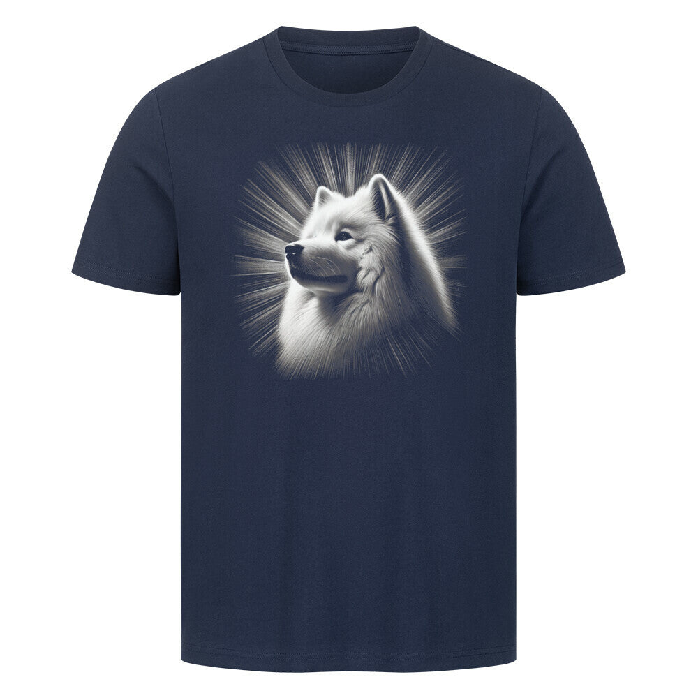 Premium T-Shirt "Samoyed - Shine" French Navy – hunde-shirt.de