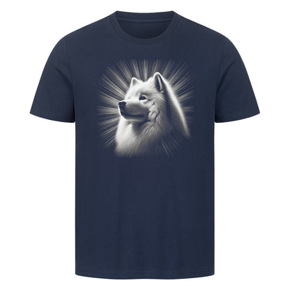 Premium T-Shirt "Samoyed - Shine" French Navy – hunde-shirt.de