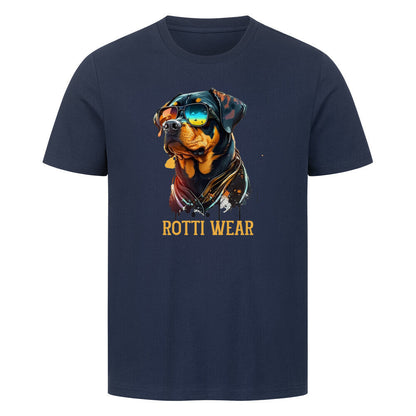 Premium T-Shirt "Rotti Wear" French Navy – hunde-shirt.de