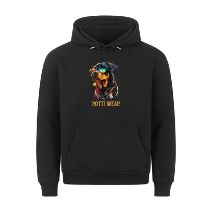 Premium Hoodie "Rotti Wear" Schwarz – hunde-shirt.de