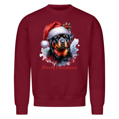 Premium Sweatshirt "Merry Christmas" Burgunder – hunde-shirt.de