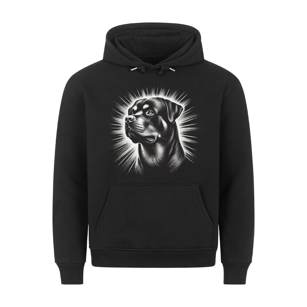 Premium Hoodie "Rottweiler - Shine" Schwarz – hunde-shirt.de