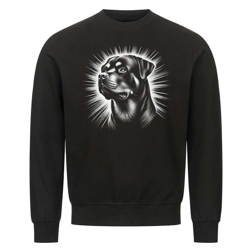 Premium Sweatshirt "Rottweiler - Shine" Schwarz – hunde-shirt.de