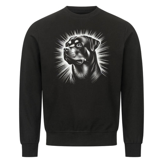 Premium Sweatshirt "Rottweiler - Shine" Schwarz – hunde-shirt.de