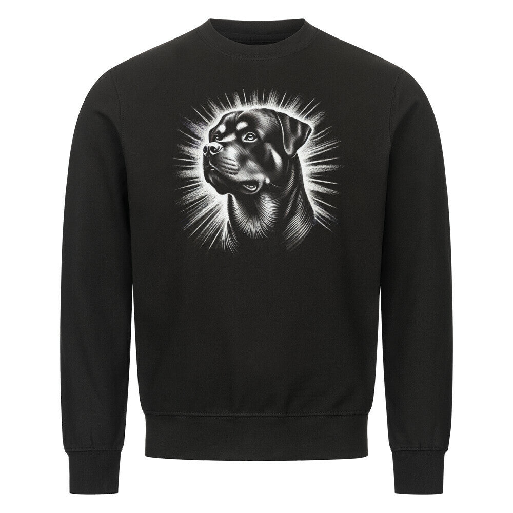 Premium Sweatshirt "Rottweiler - Shine" Schwarz – hunde-shirt.de