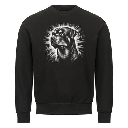 Premium Sweatshirt "Rottweiler - Shine" Schwarz – hunde-shirt.de