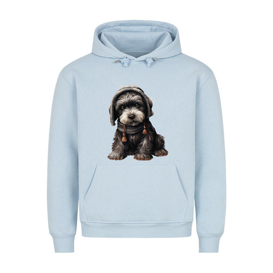 Premium Hoodie "Riesenschnauzer - Frost" Babyblau – hunde-shirt.de